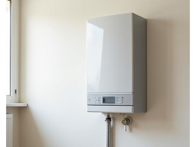 New boiler installation in a modern home